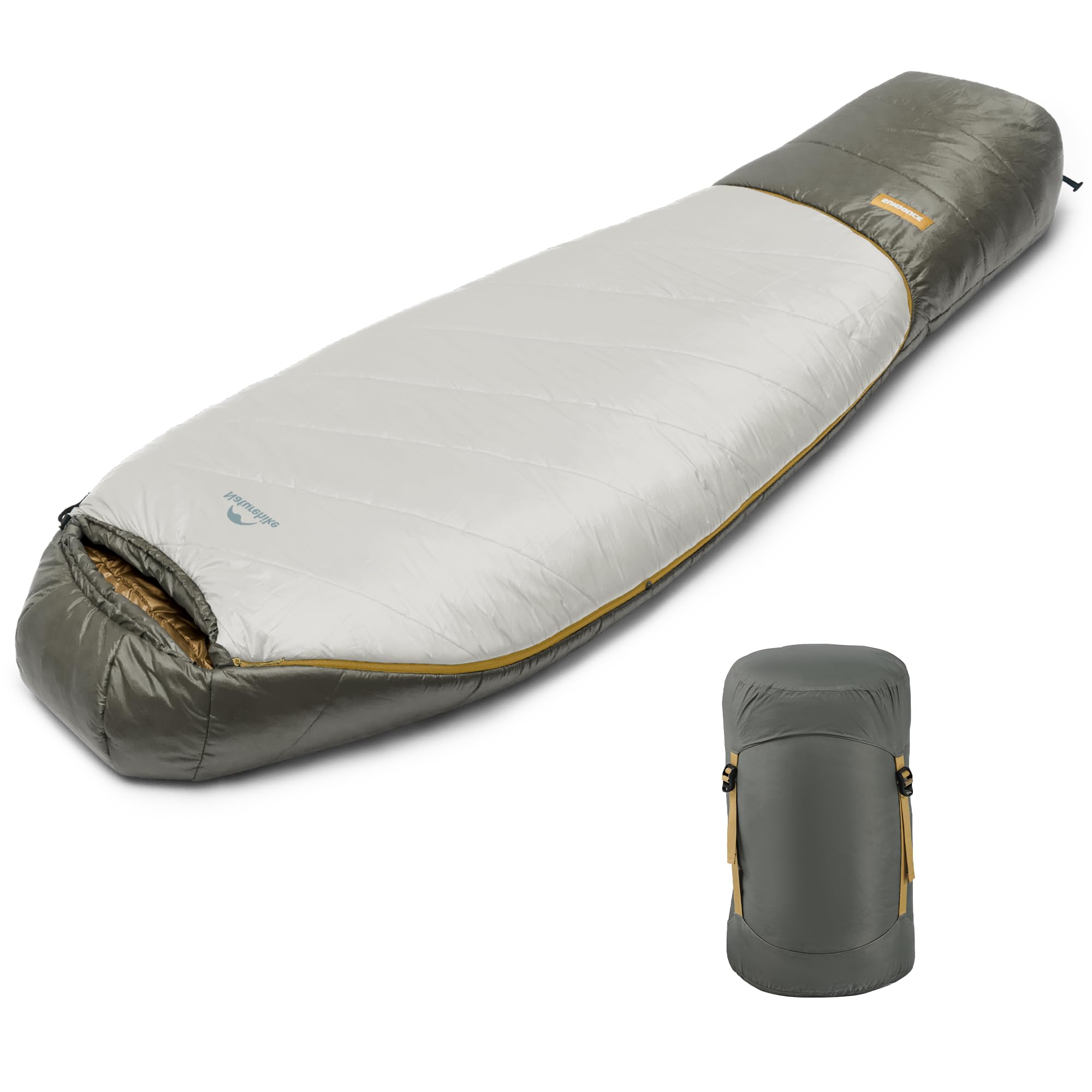 Naturehike Mujin Pro - Saco de dormir para adultos, 4 estaciones, cálido, impermeable, resistente al frío, ligero, portátil, para camping, senderismo, viajes al aire libre