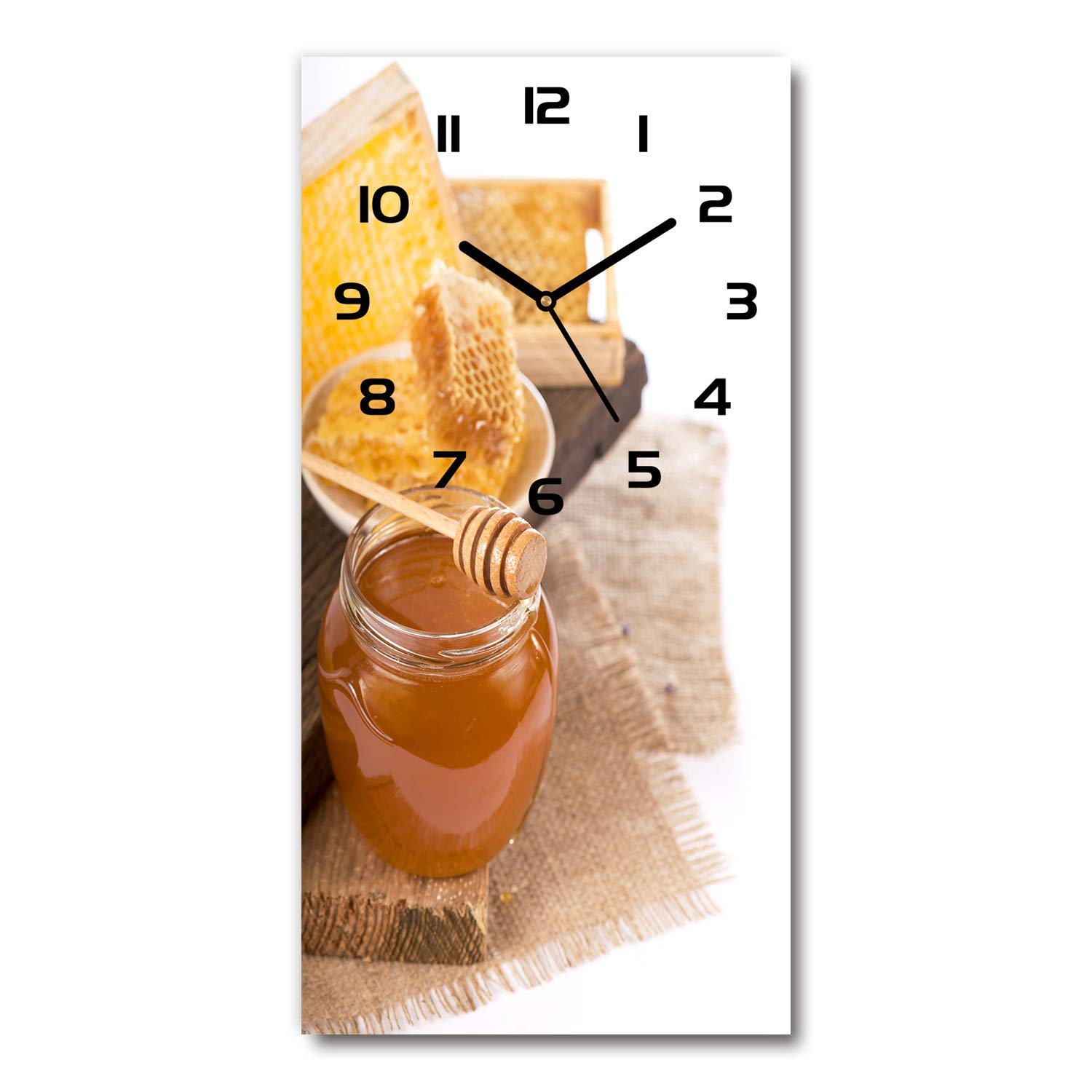 Horloge en verre silencieuse sur pied Tulup pour en finir avec le tic-tac dans le salon