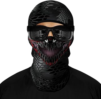 Amazon.com: 3D Balaclava Ski Mask Outdoor Headwear Mask Ghosts