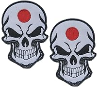 Vista 19 de 2 parches de bandera de AliPlus de España, parches de calavera bordados, tácticos, militares, moral, parche con gancho y bucle