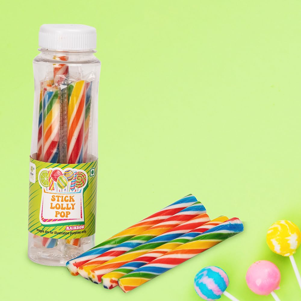 New Tree Stick Lollypop Rainbow 80gms each Pack of 2 II Combined weight 160gms