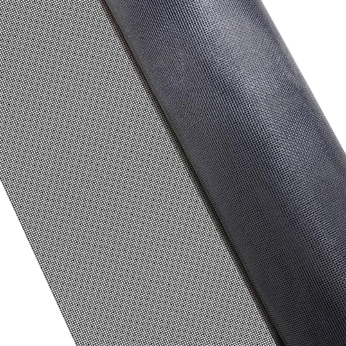 Fliegengitter - Cortina mosquitera, 150 x 2500 cm, mosquitera para ventanas de diferentes fibra de vidrio, resistente a los desgarros y a los rayos UV, resistente al fuego, duradero, color gris