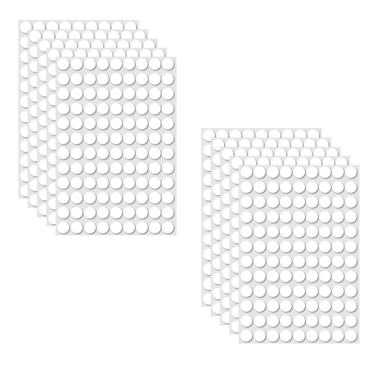 1080 Pcs (0.39") Sticky Tack Double Sided Adhesive Dots Round Putty Clear Stickers No Trace Sticky Putty Removable Waterproof Small Stickers for