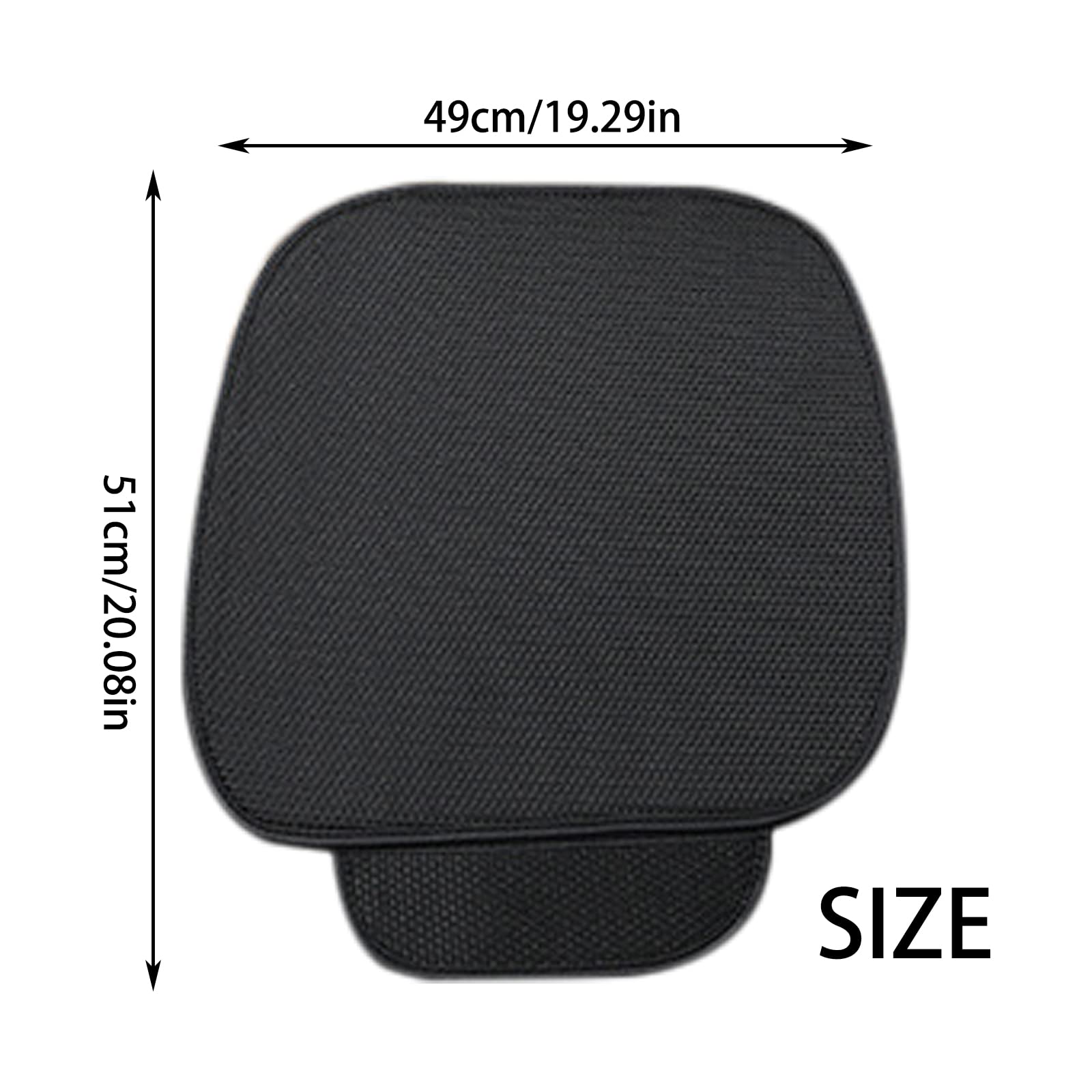ALI2 Lot de 2 coussins de siège voiture, housses de protection de siège voiture, coussin conducteur, noir