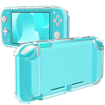 MoKo Cover for Nintendo Switch Lite, Protective Clear Grip Case TPU Shockproof Durable Frosted Shell for Nintendo Switch Lite Console - Clear