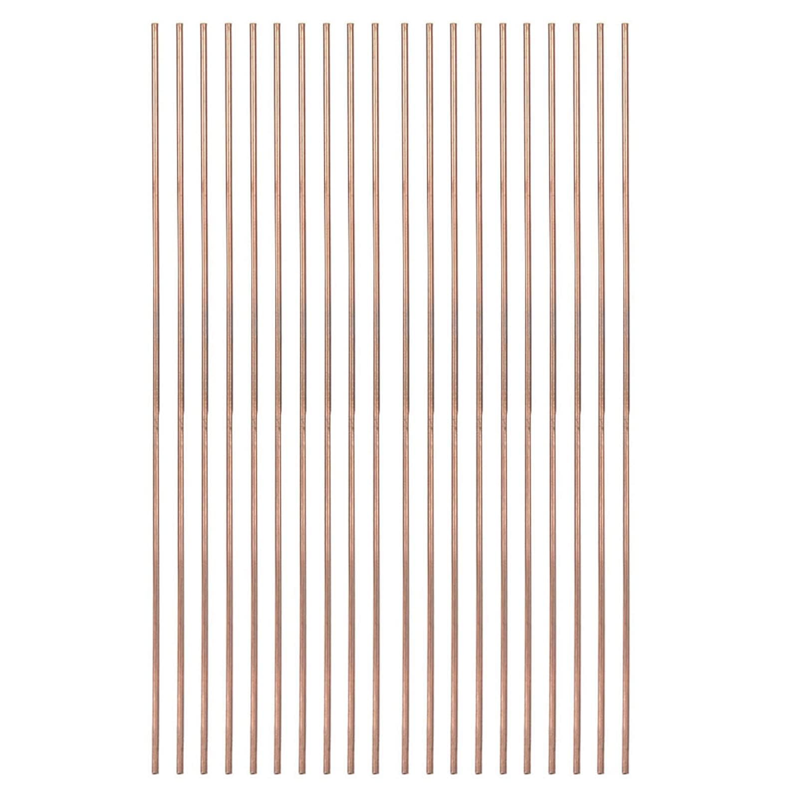 Varilla de Soldadura Redonda de Cobre Fosforado de 20 Piezas, Varilla de Soldadura de Baja Temperatura de 25 Cm, Consumibles de Soldador, Accesorios de Soldadura para Aires