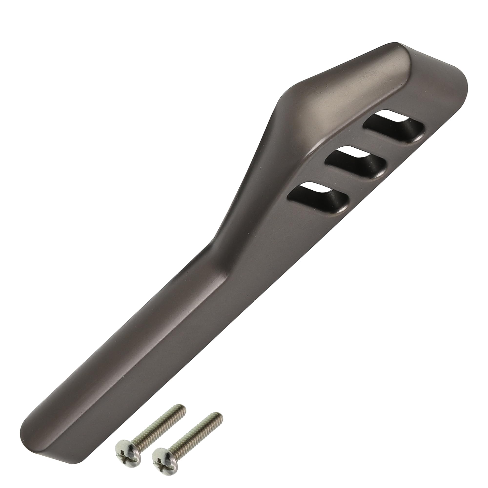 Highdecora Door Handles, Cupboard Drawer Pulls, Wardrobe, Kitchen, 6 Pack (Titanium-112mm), Silver