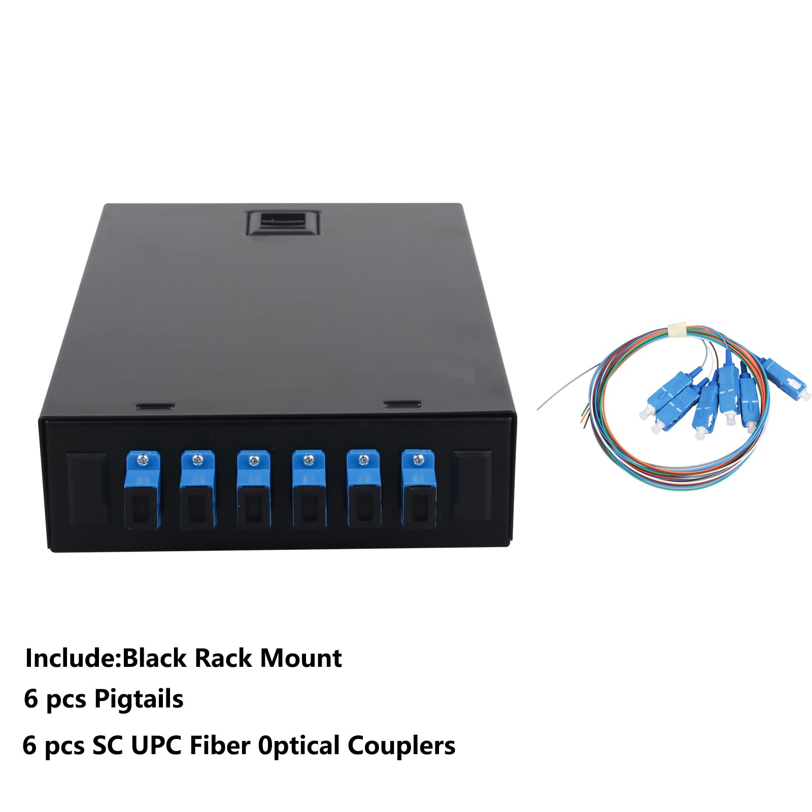 Fiber Distribution Box Xunsomten 6-Port SC-APC Rack Mount Fiber ...