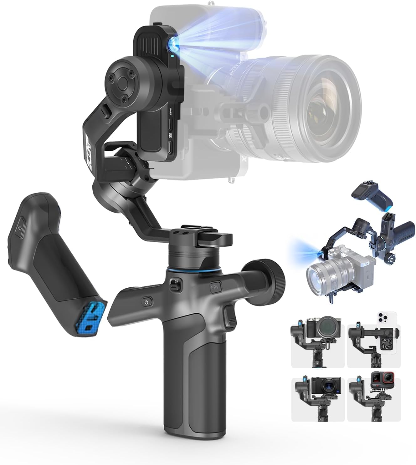 Amazon.com: FeiyuTech SCORP Mini 3 Pro Camera Gimbal