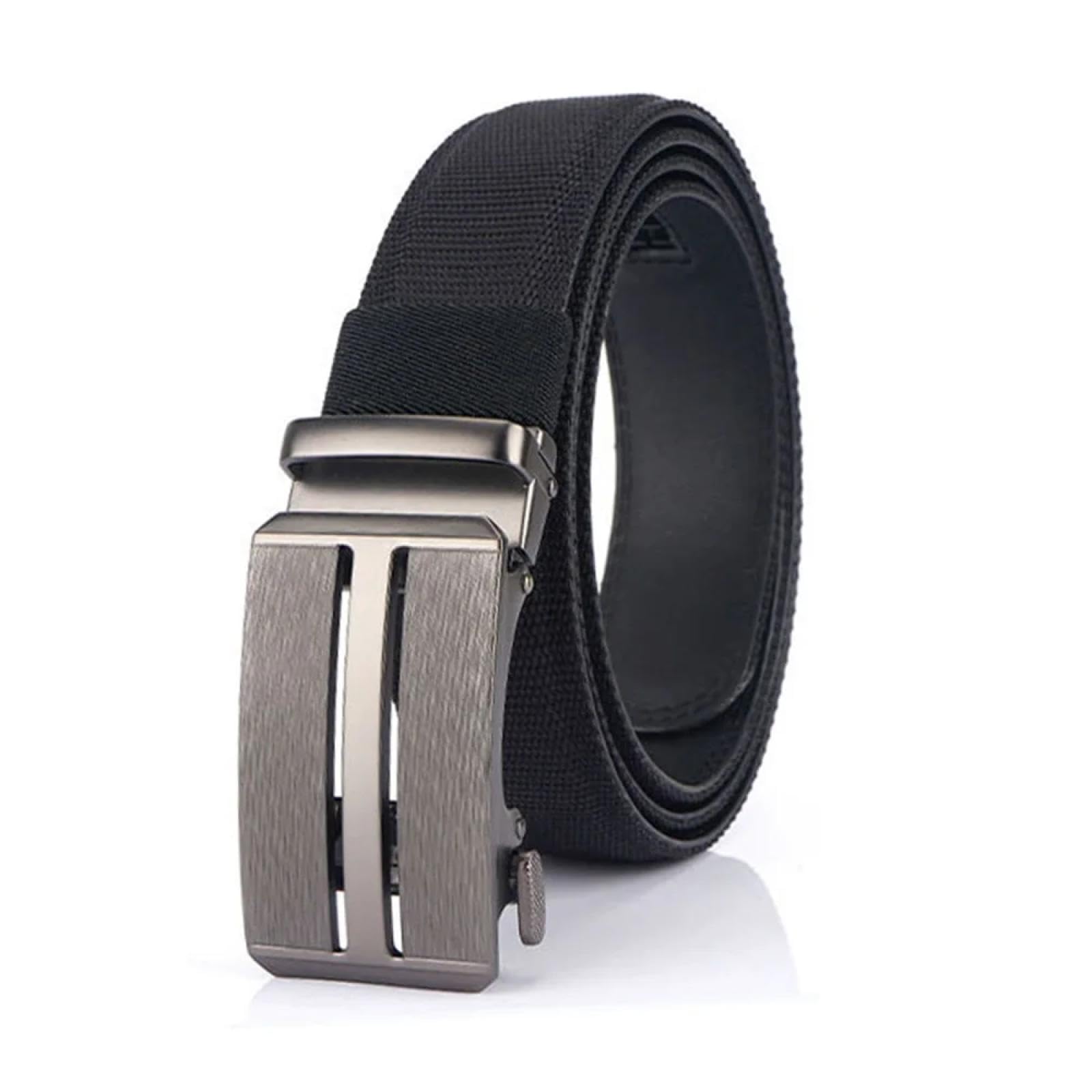 Cinture Cinture da Uomo in Nylon per Uomo, Design Formale, con Fibbie Forate, Accessori per Jeans, 3,5 Cm, Larghezza