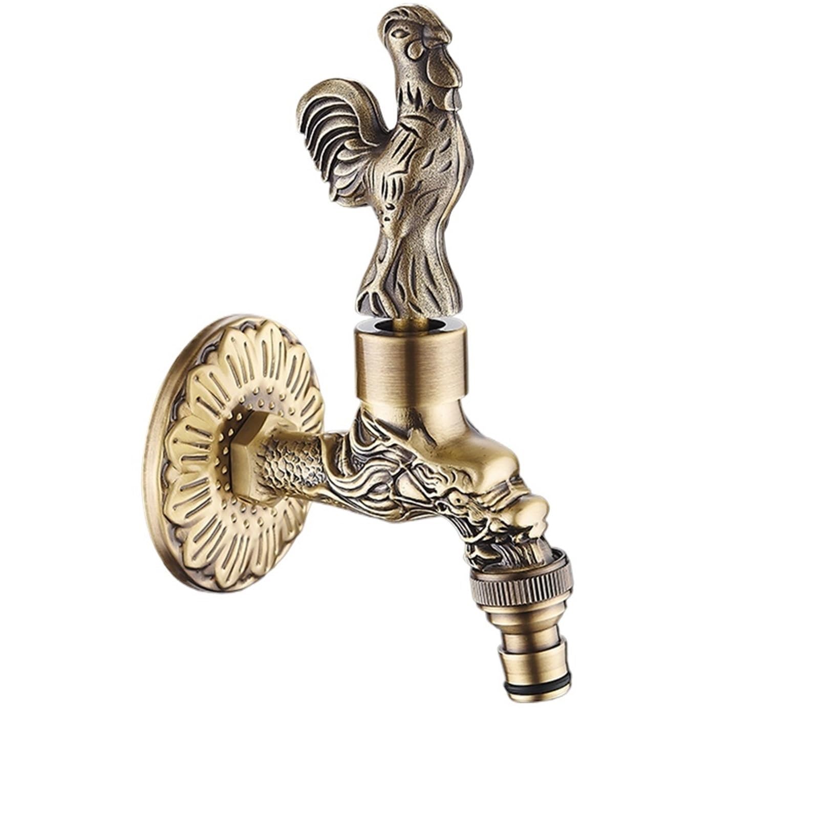Itrhjtgp Color-14 Outside Tap Garden Faucet Faucet Bronze Dragon Carved Tap Bathroom Mop Faucet Washing Machine Faucet Outdoor Faucet For Garden(Color-14)