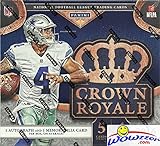 2016 Panini Crown Royale NFL Football EXCLUSIVE Factory Sealed Retail Box with TWO(2) AUTOGRAPH/MEMORABILIA Cards! Look for Rookies & Autographs of Dak Prescott, Carson Wentz, Ezekiel Elliott & More!