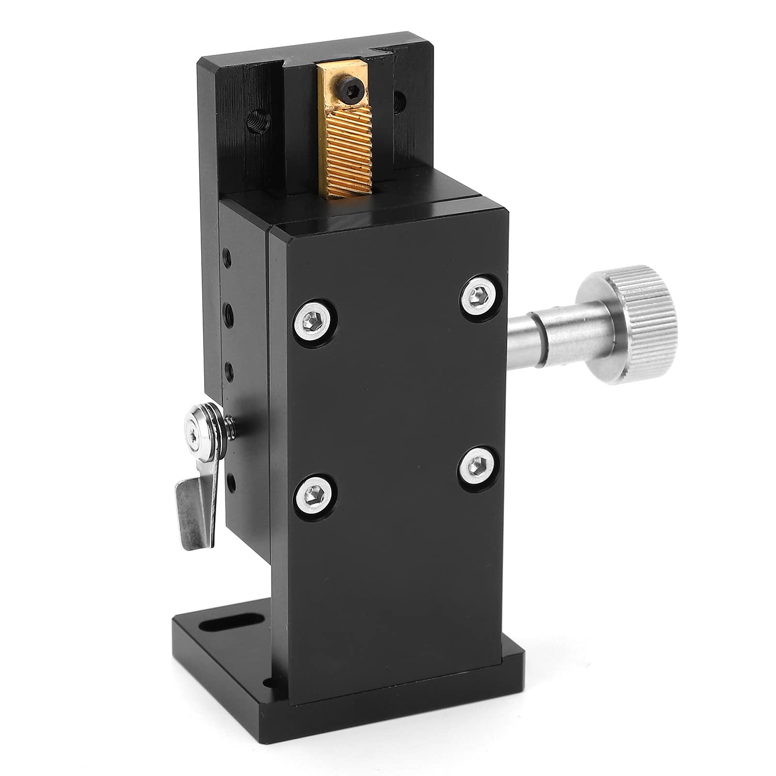 Stufe, SPZ40-60 Z-Achse-Rack und Ritzel Schwalbenschwanz-Schiebetisch-Positionierungstabelle Z-Achsen Lineares Bühnenhandbuch Fine-Tune-Schiebetisch Aluminiumlegierung