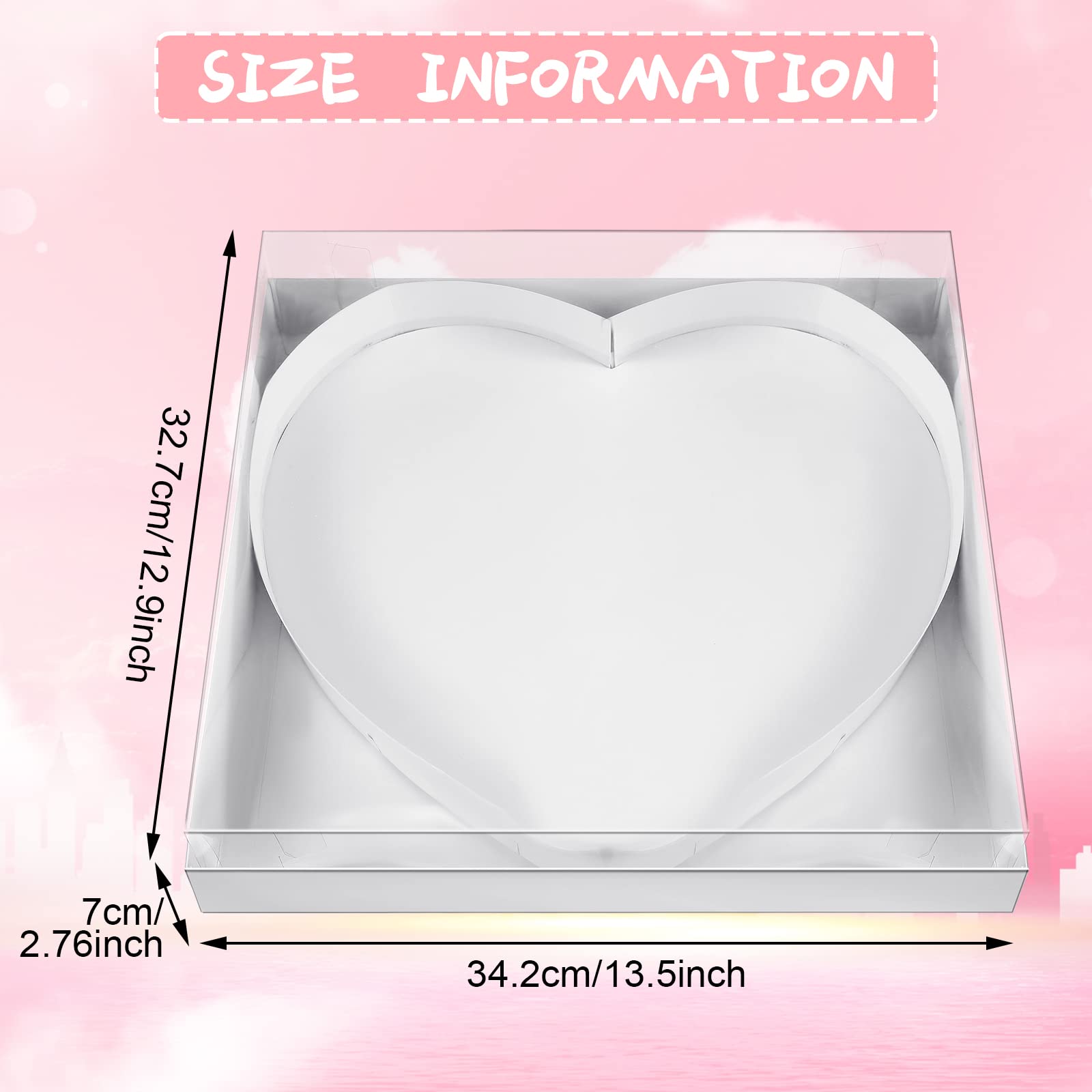 Amazon.co.jp: 2個 12インチ ダンボール ハート型ボックス ハート
