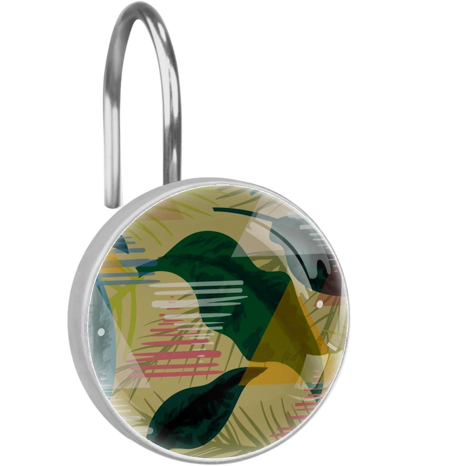Crochets pour rideau de douche haut de gamme en acier inoxydable durable