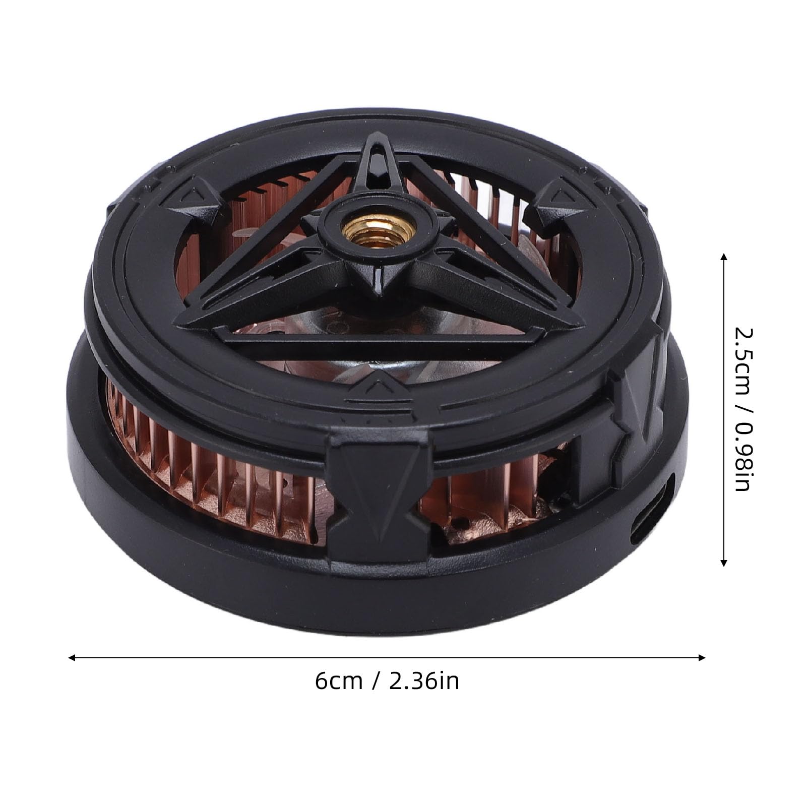 TOPINCN Magnetischer Handy-Kühler, 10 Cm, 5000 U/min, Halbleiter-Kühler, Aluminiumlegierung, Tragbarer Kühlkörper für Smartphones, Tablets und Grafikkarten