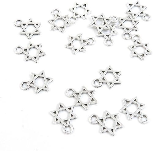 Antique Joyería de plata encantos de fuente de Making conclusiones o6oo2Estrella de David disponible en Yaxa Colombia