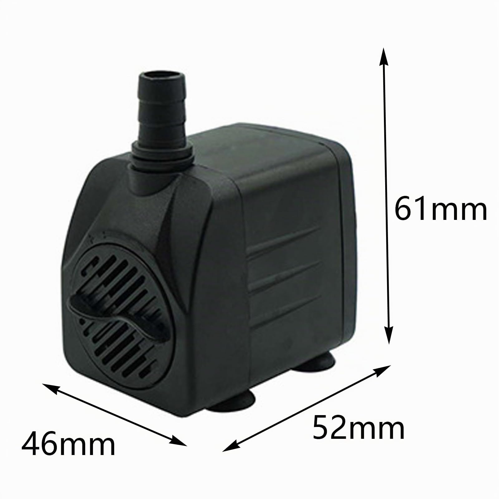 Mini pompe à eau (600 l/h, 10 W), pompe d'aquarium ultra silencieuse avec hub haut, pompe à fontaine avec câble d'alimentation de 1,5 m, 2 buses d'aquarium, étangs, fontaines, statues,