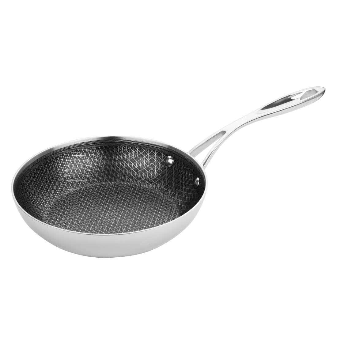 Vogue Tri-Shield Stainless Steel Frying Pan 20cm