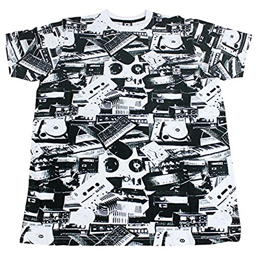 Globe Skate Shoes Camisa Sistema de Sonido Personalizado Negro Sz MED