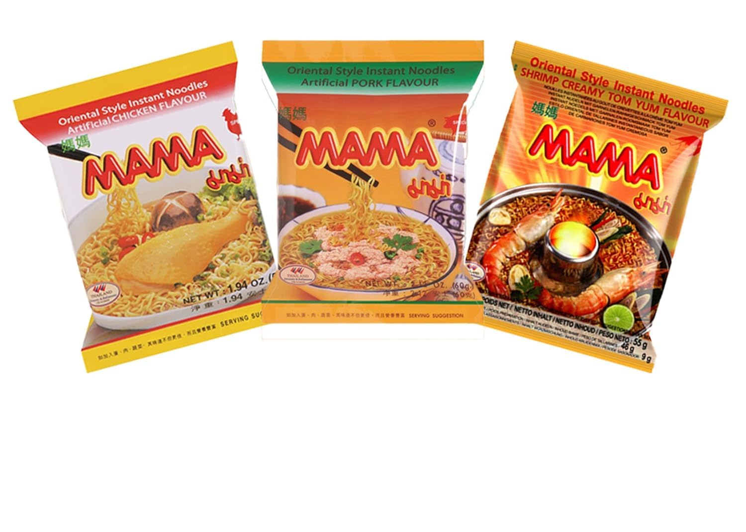 Amazon.com: Mama Oriental Style instant noodles Mix Flavor Bundle