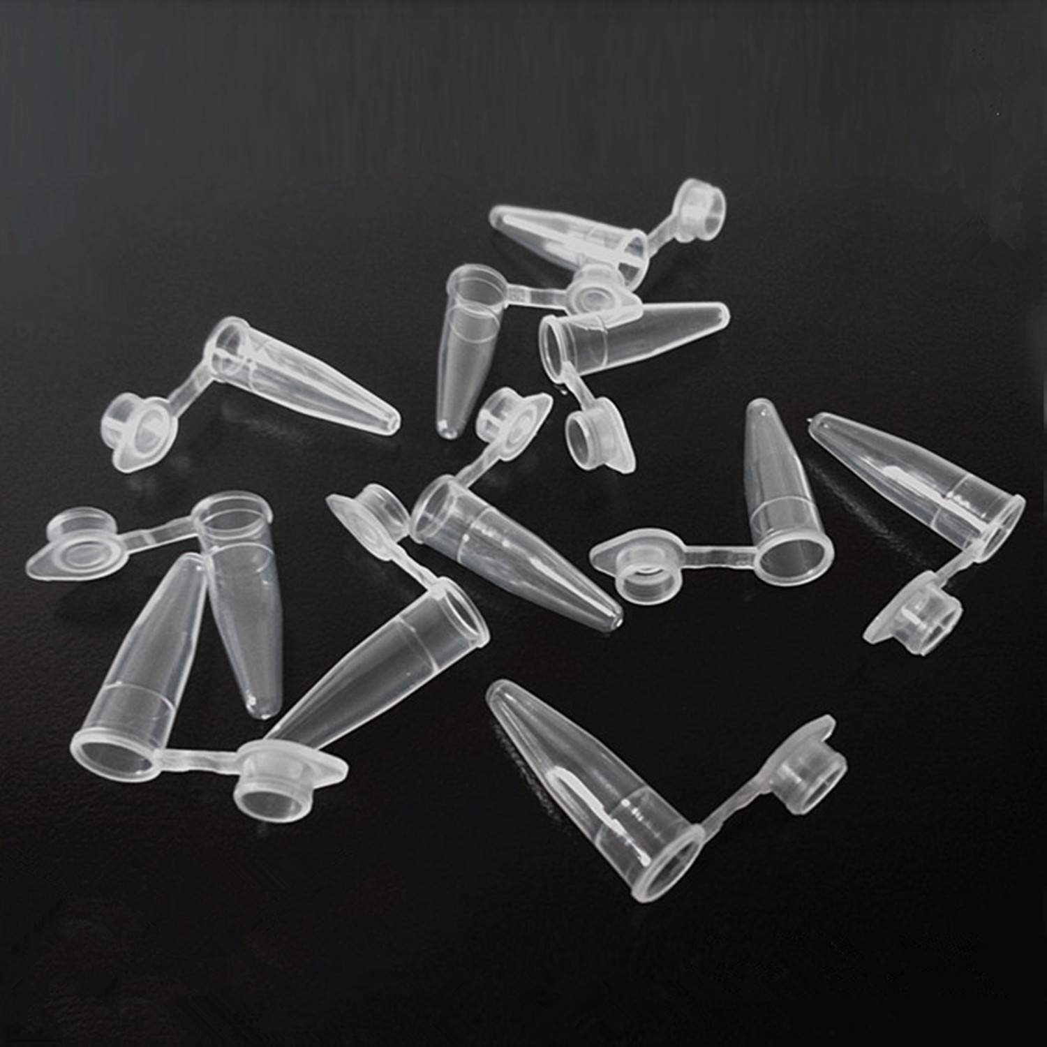 500 Tubes Microcentrifugeuse 1,5 Ml - Plastique Transparent, Échelle Graduée - Pour Laboratoire, Stockage Échantillons