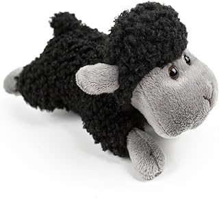 Sheep Lamb Plush, Soft Cute Black Lamb Plush Toy, Children's Sheep Plush Toys, Gifts Children Prone Position 8.5inch