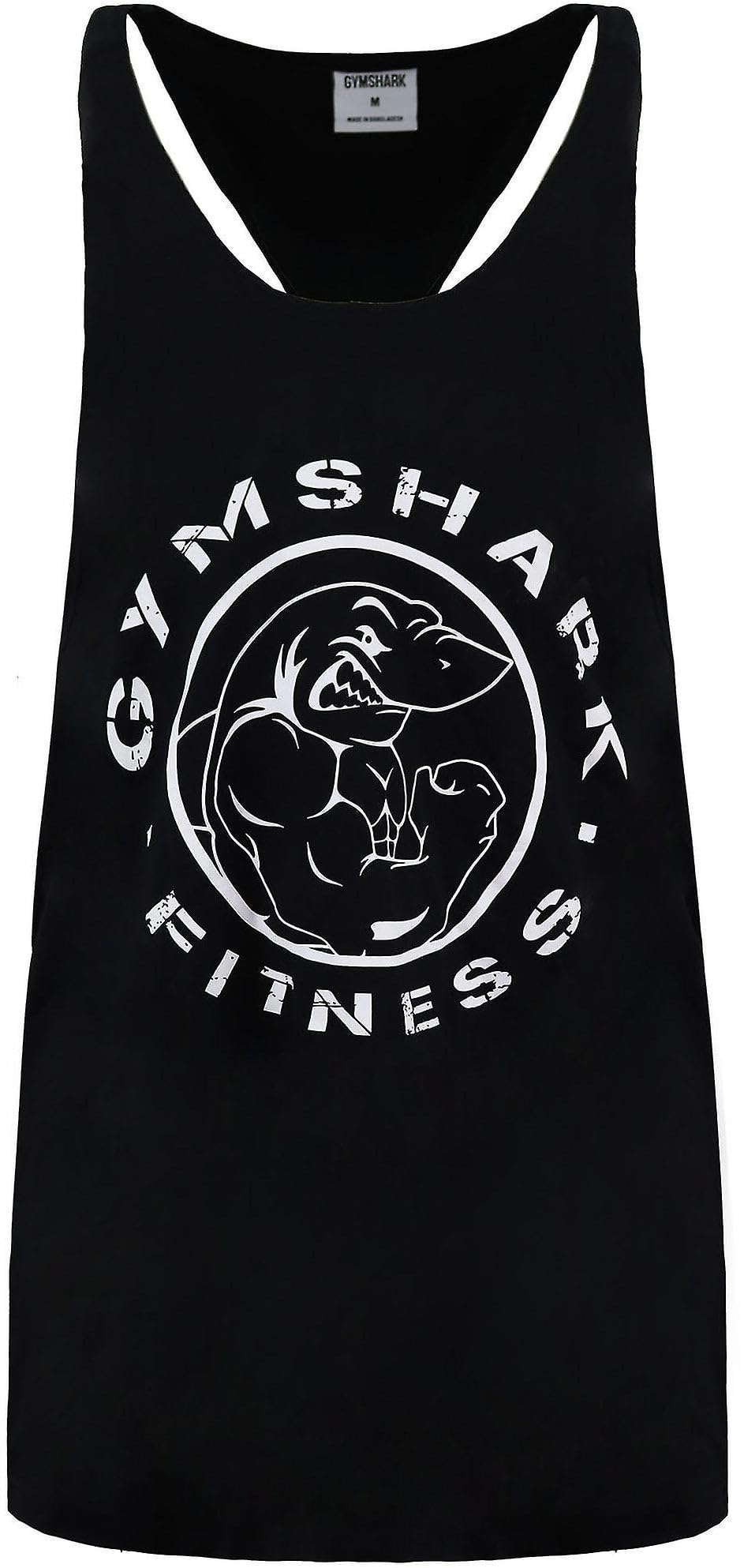 GYMSHARK Legacy Stringer Mens Training Vest - Black - S