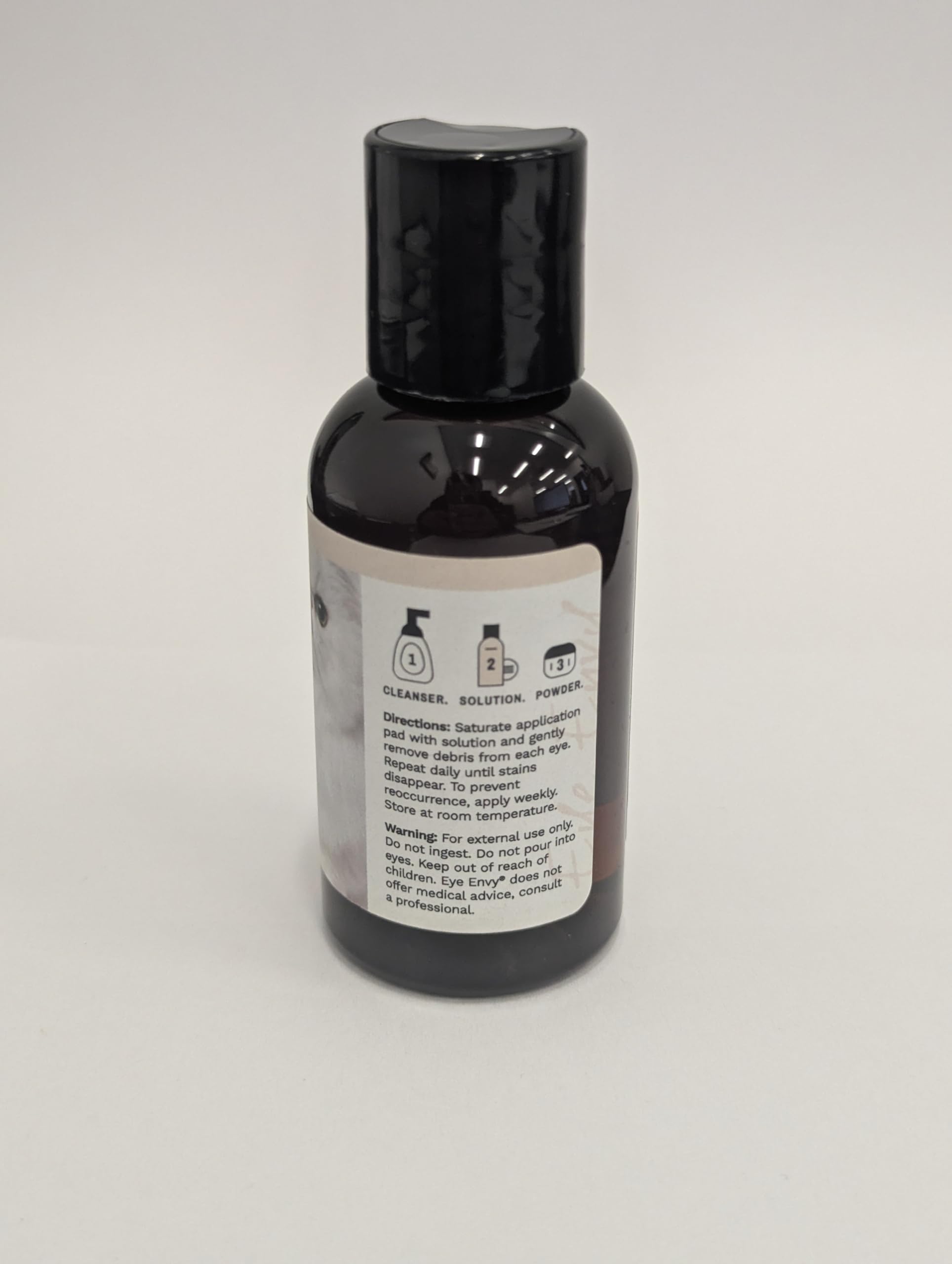 Eye Envy Tränenfleckentferner-Lösung für Katzen|100% natürlich und sicher|Empfohlen von Züchtern/Tierärzten/Katzenliebhabern/Groomern|Enthält kolloidales Silber, 2 oz