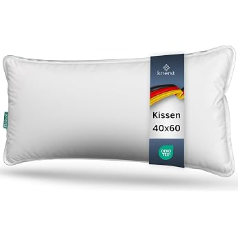 KNERST Pillow 40 x 60 cm Bed Pillow Pillow Made in Germany Sleeping Bed pillow 40 x 60 cm sleeping pillow Pillow padding soft breathable washable ergonomic lying comfort