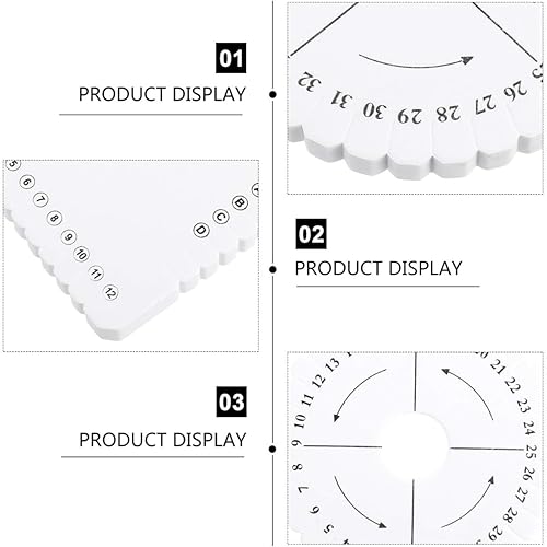 Miniatura 4 de EXCEART 2 piezas Kumihimo - Disco de disco redondo cuadrado trenzado, herramientas de tejer para bricolaje hilo fino alambre con cuentas Kumihimo