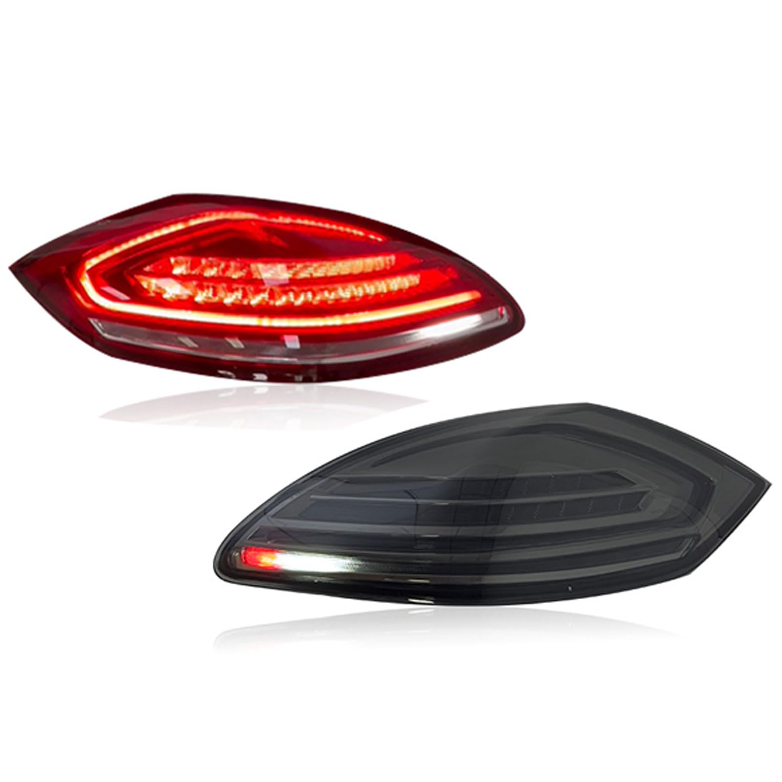 Faro Trasero de Coche para Porsche Panamera 970 2010 2011 2012 2013, Piloto Trasero Conjunto Luz Traseras Lámpara Freno Coche Luz Advertencia Accesorios,Smoked