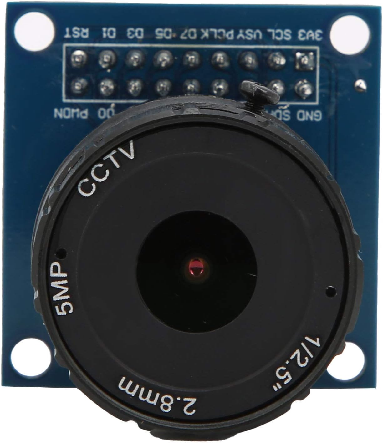 5Mp Ov7670 Camera Module, Mini Camera Module Board, Adjustable Macro Cs Metal Mount 2.8mm Focus for DIY Development