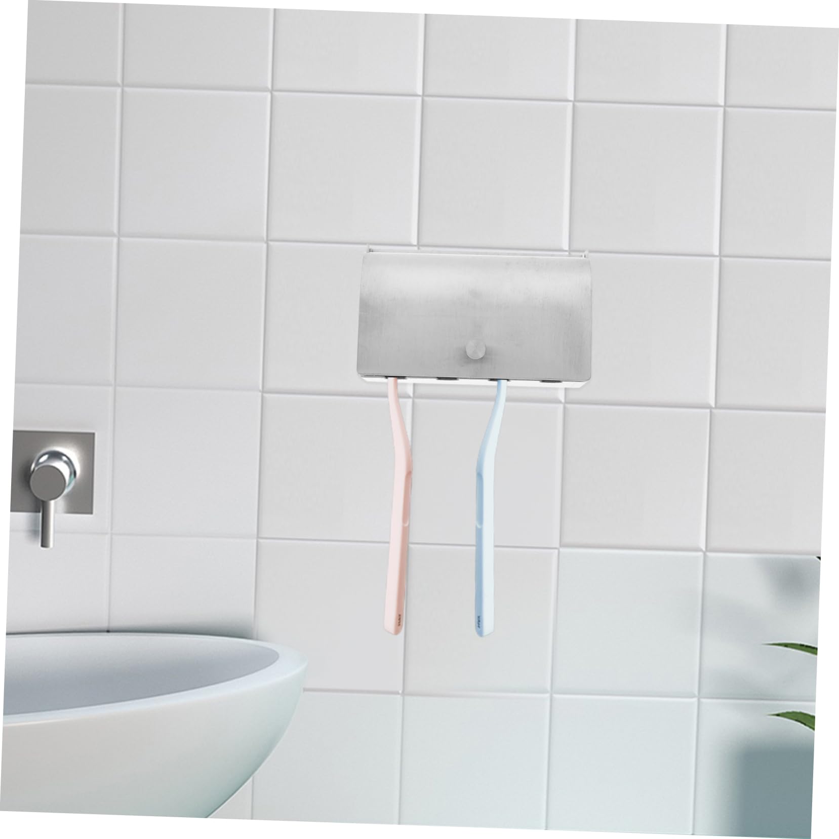 PRETYZOOM Set Di 3 Porta Spazzolini Da Denti Organizer Da Parete Per Bagno Facile Da Installare Elegante E Funzionale
