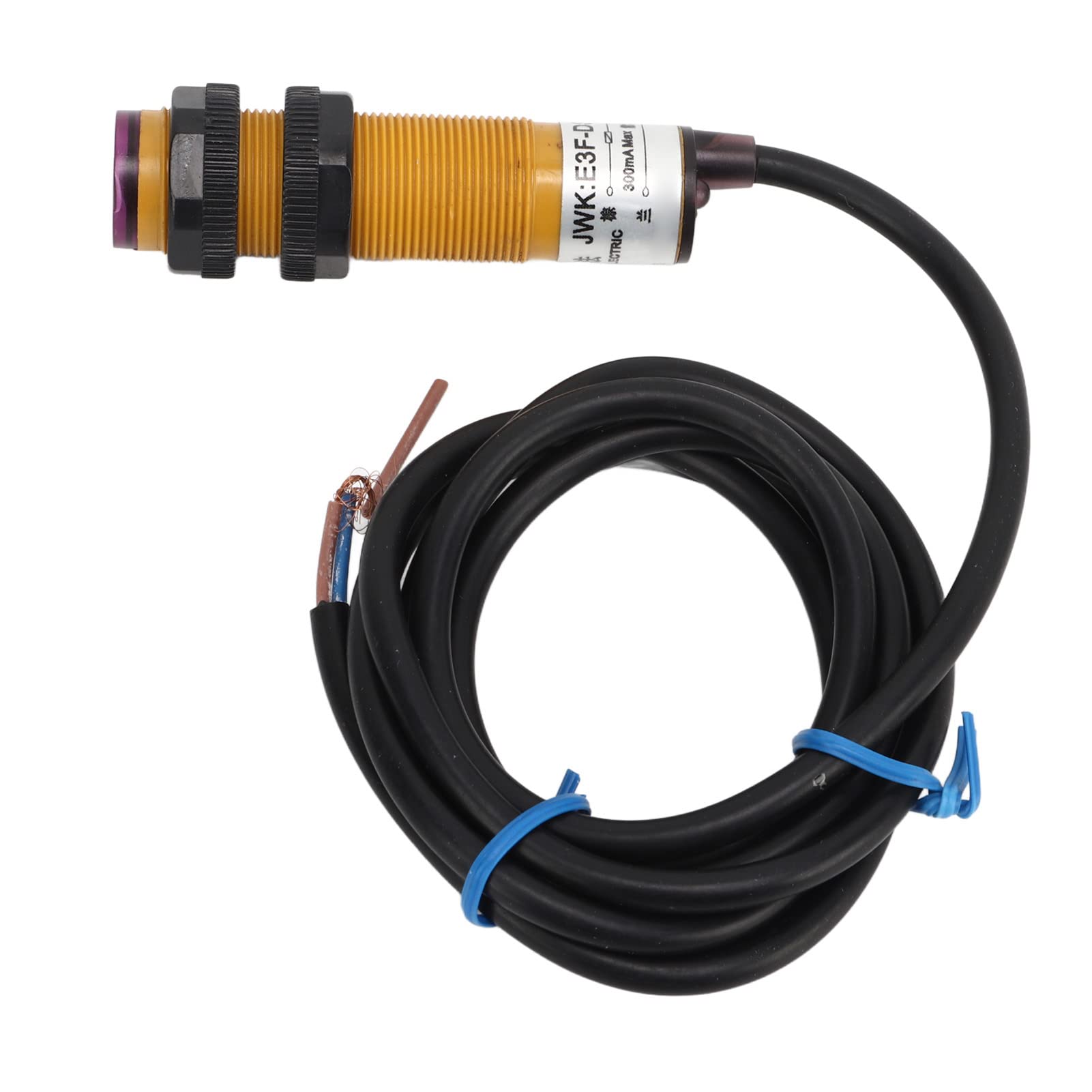 Duokon Sensor Fotoeléctrico, Módulo de Sensor de Evitación de Obstáculos por Infrarrojos ABS AC90-250V 300mA 10-30cm IP54 Normalmente Cerrado para Líneas de Montaje de Robots Conteo Automático