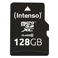 Intenso Scheda di memoria microSDXC da 128 GB, Classe 10 (con Adattatore SD)