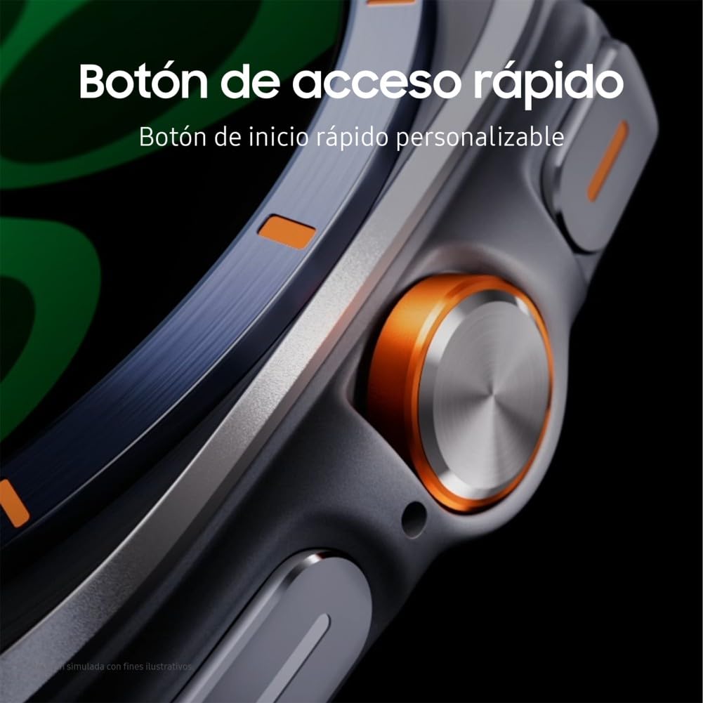 Samsung Galaxy Watch Ultra 2025 47mm - Smartwatch LTE con IA, Titanio, Botón Personalizable, Control de Salud, Garantía del Fabricante 3 Años + 1 año Extra, Plata Titanio (Versión española)