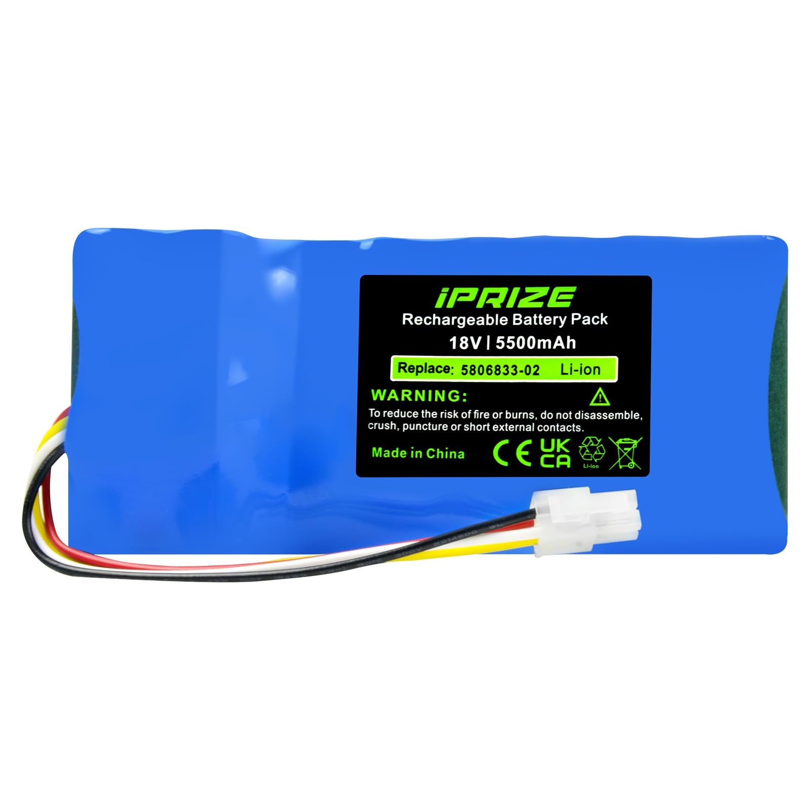 IPrize Batterie 18V 5500mAh Li-Ion Pour Husqvarna Automower 320 330X 420 430X 440 520 550 - Remplace 580 68 33-01