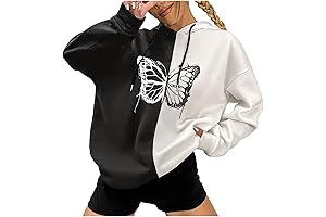 Chic Black Butterfly Embroidered Hoodie: A Statement of Style and Comfort