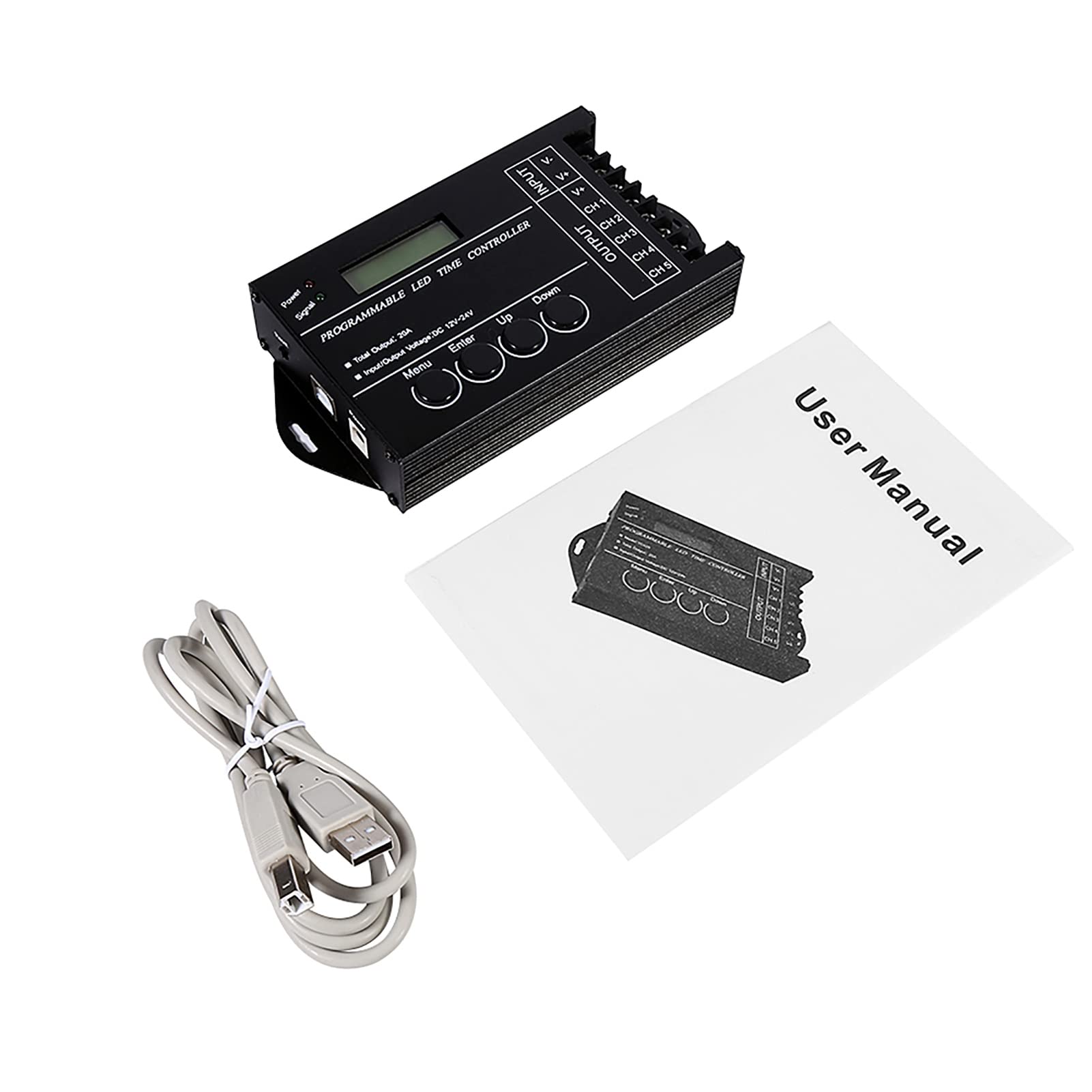 Controlador de circuito de cable programable Dc12V USB Tc420 19 * 18 * 6 para canales LED 24V 20A cuerda de acero para vendedores de cables
