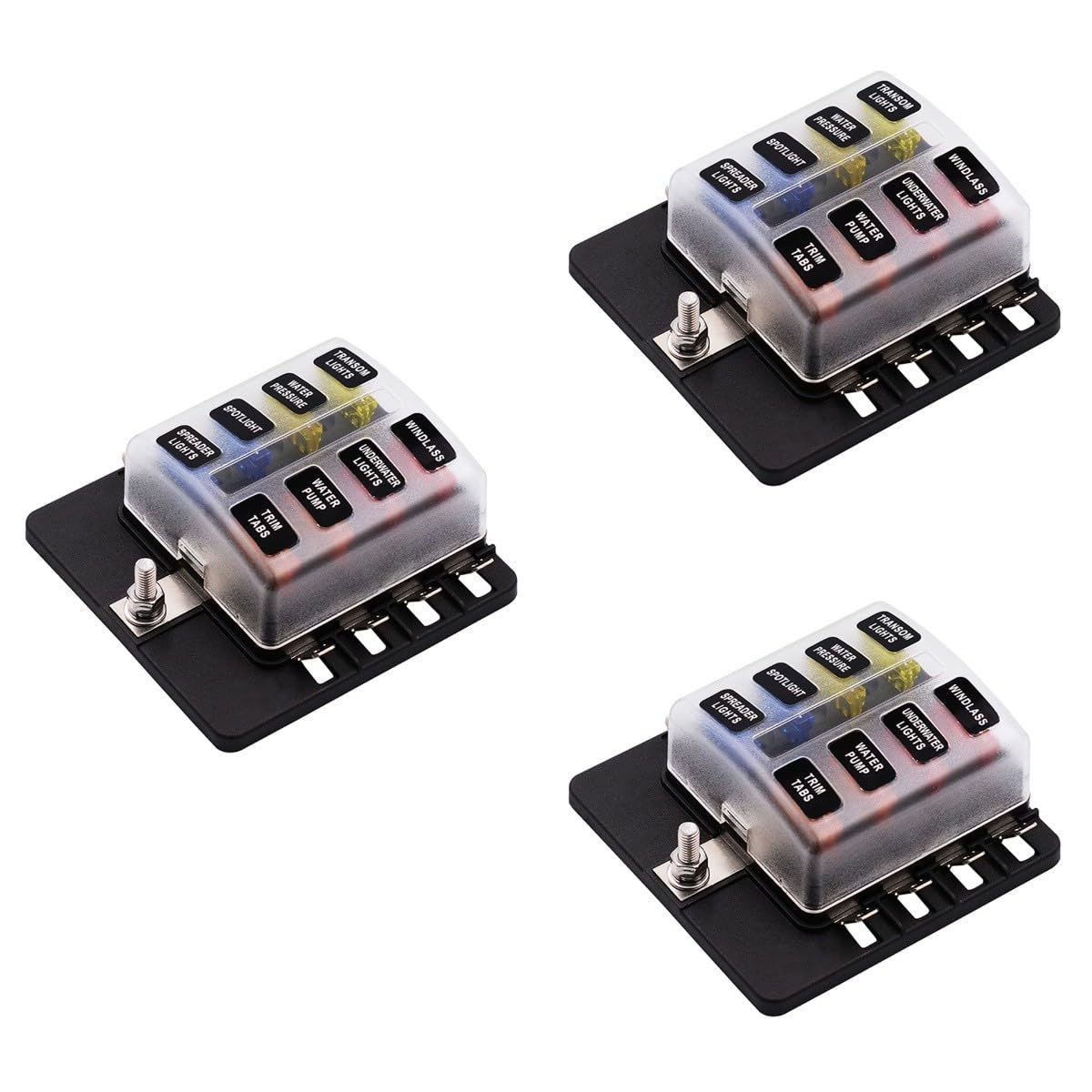 Gatuida 3 Pièces 1 8 Fusible Voiture Audio Vis Écrou Voiture Vis Câblage Terminal