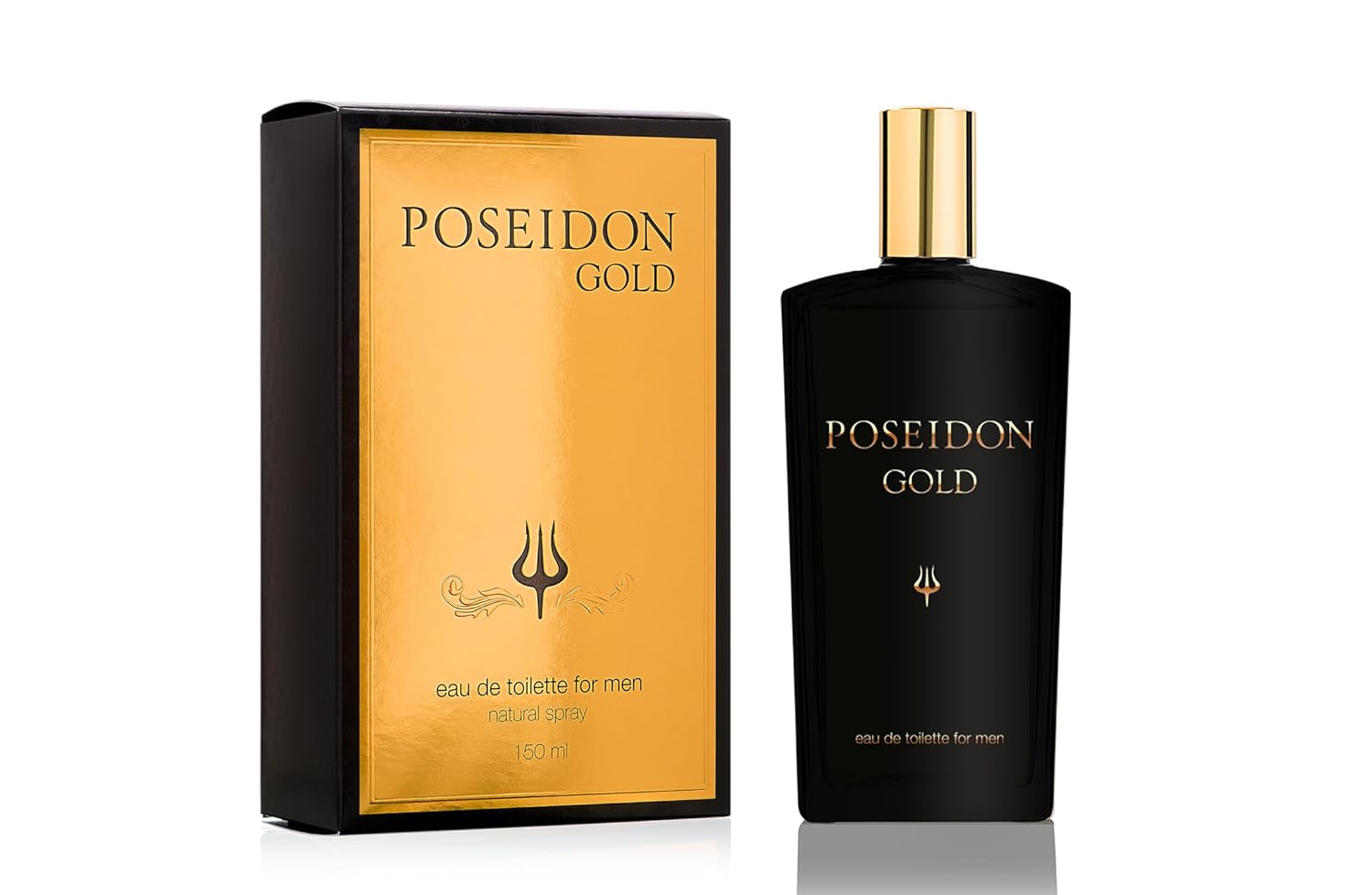 Instituto Español Poseidon Gold Eau de Toilette for Men, Sophisticated and Harmonious Scent for the Modern Man, 150 ml / 5.1 fl oz Spray Bottle, Made in Spain 5.07 Fl Oz (Pack of 1)