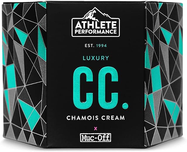 Muc-Off 20148US Athlete Performance Luxury Chamois Cream, 250 Millilitres - Antibacterial, Anti-Chafing Moisturiser - Formulated For Athletes