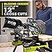 RYOBI ONE+ HP 18V Brushless Cordless 10 in. Sliding Compound Miter Saw Kit with 4.0 Ah HIGH PERFORMANCE Battery and Charger