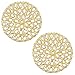 Aheli Gold Plated Kundan Studded Big Round Stud Earrings Ethnic Fashion Stylish Jewellery Gift for Women