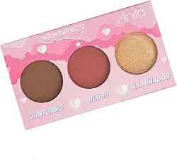 Paleta Trio - Contorno + Blush + Iluminador, Match Perfeito - 973, Anita