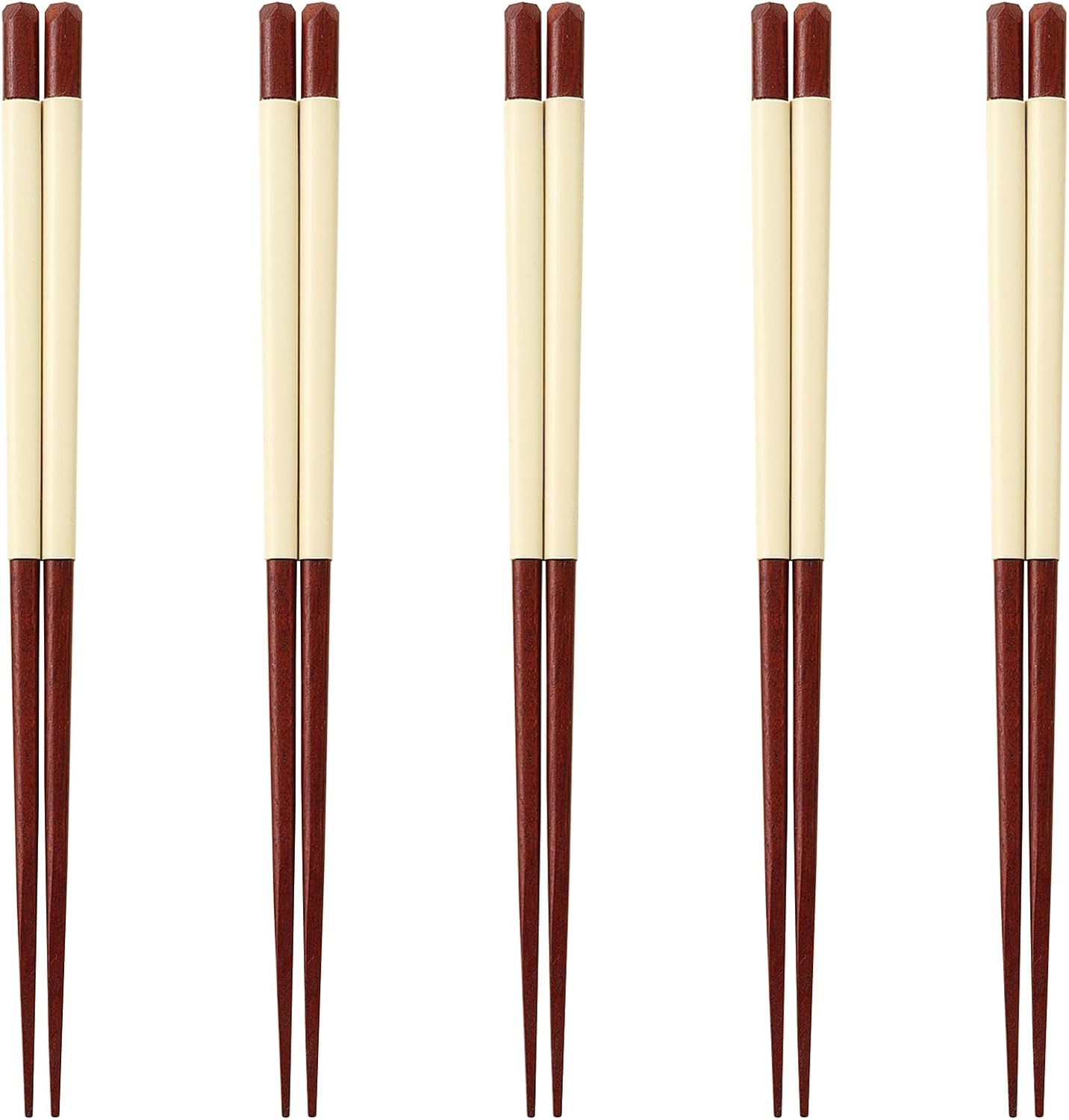 J-kitchens 幸せ箸 5膳 セット 素材：木材 箸 お箸 日本製 PID4432