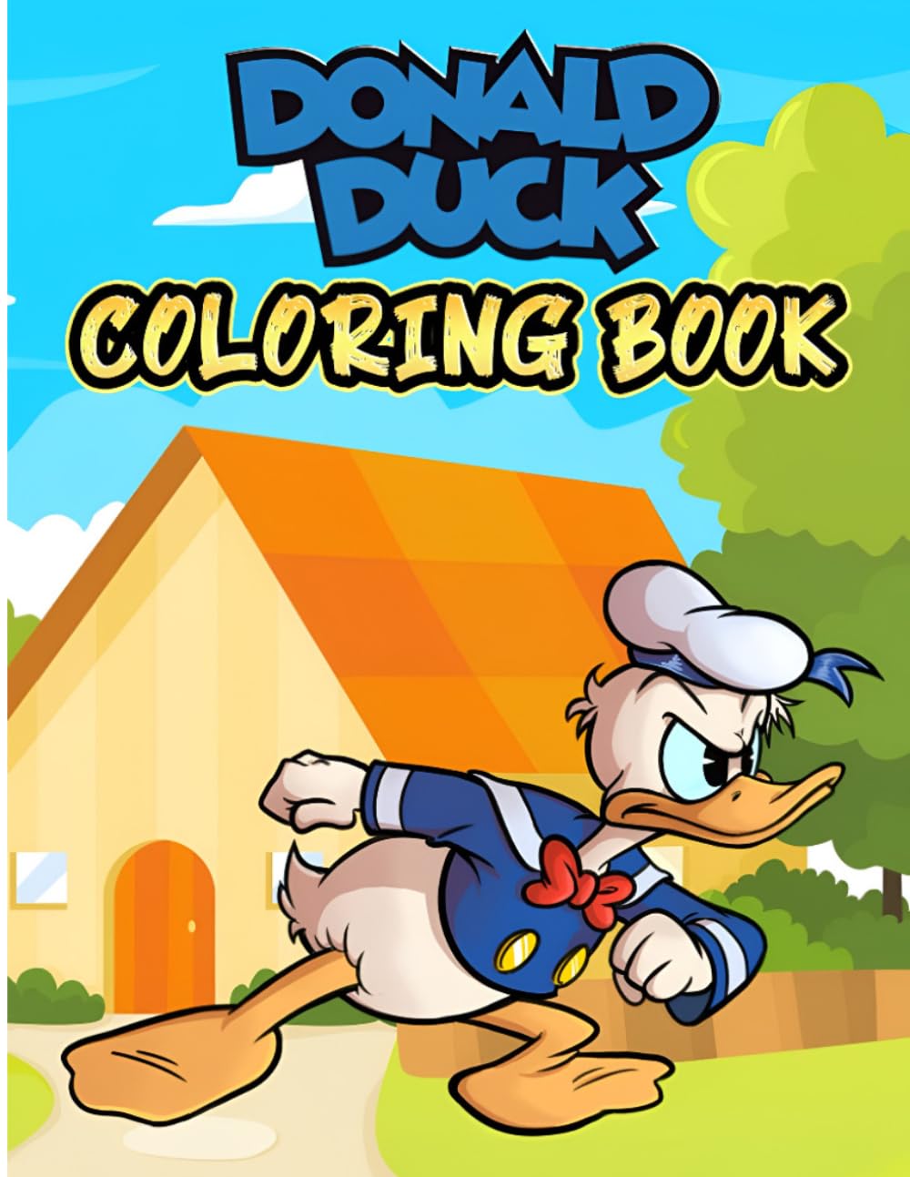 Duck Coloring Book: Cute Adventures Easy and Bold Coloring Pages for Kids