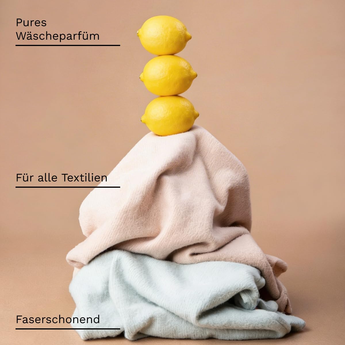 NaturGut Wäsche Fresh Citrus 3er Sparset (3 × 100 ml) – Waschparfüm mit 100% ätherischen Ölen – Frischer Zitrusduft aus Orange, Zitrone & Litsea Cubeba – Wäscheduft für Waschmaschine – Vegan