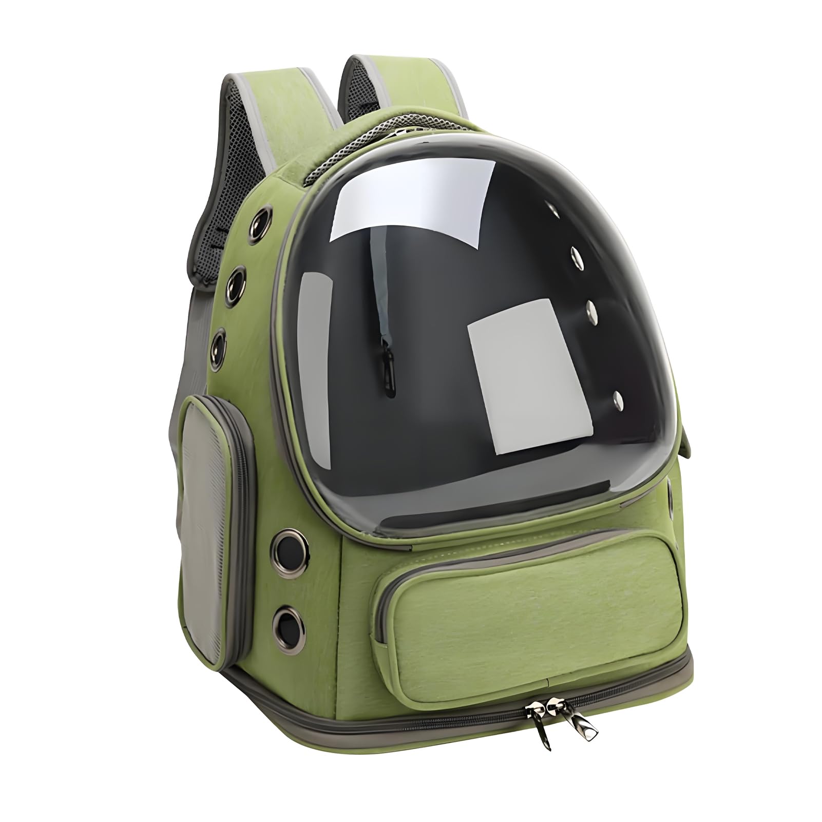Mochila de burbujas para gatos, mochila transpirable para gatos, gran espacio, transportador de viaje para mascotas para gatitos, perros pequeños de hasta 15 libras, transportador transparente para